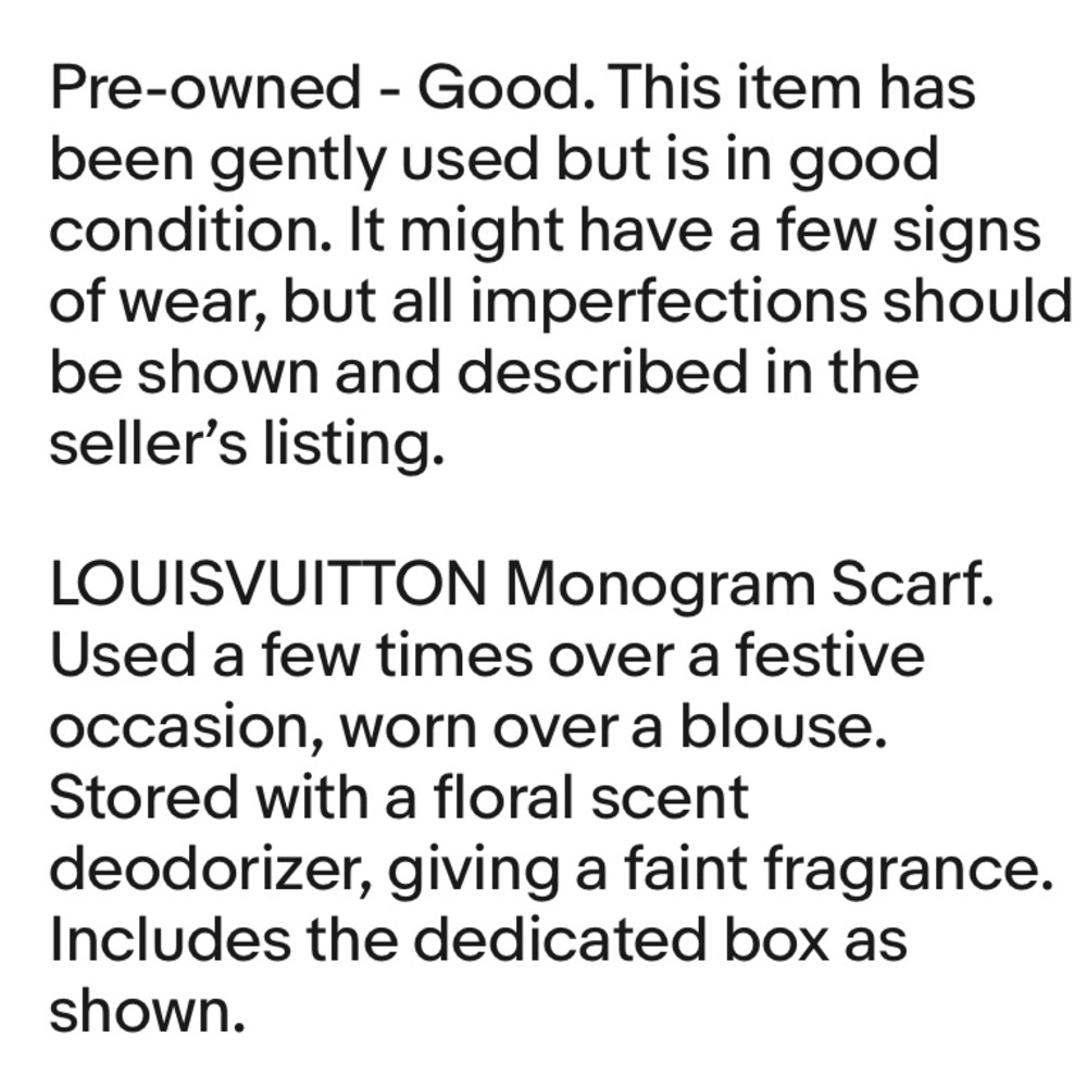 Louis Vuitton Chocolate Monogram Scarf - Picture 13 of 13